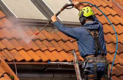 Démoussage et hydrofuge de toiture à Chamouille